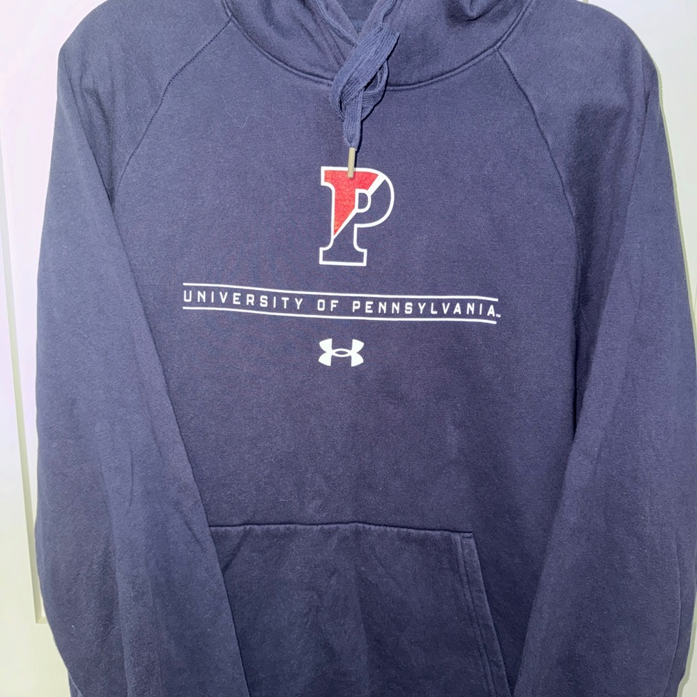 UPenn / University of Pennsylvania Under Armour Blue Sweatshirt Classic Hoodie